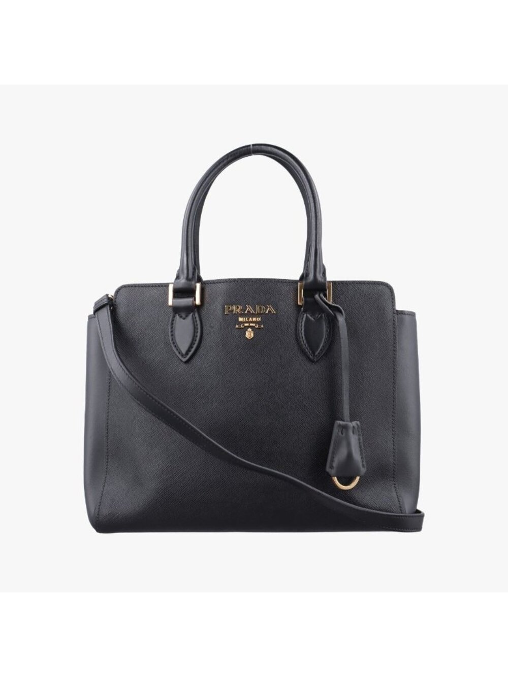 Prada Monochrome Black Saffiano Leather